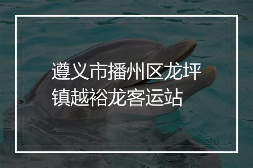遵义市播州区龙坪镇越裕龙客运站