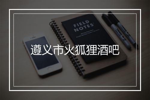 遵义市火狐狸酒吧