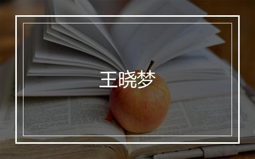王晓梦