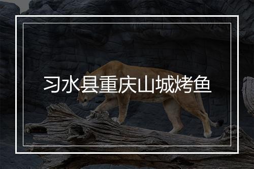习水县重庆山城烤鱼