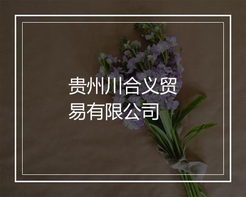 贵州川合义贸易有限公司