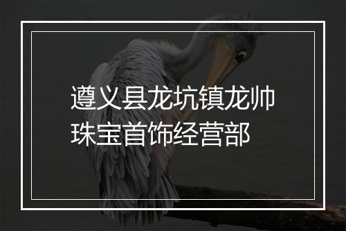 遵义县龙坑镇龙帅珠宝首饰经营部