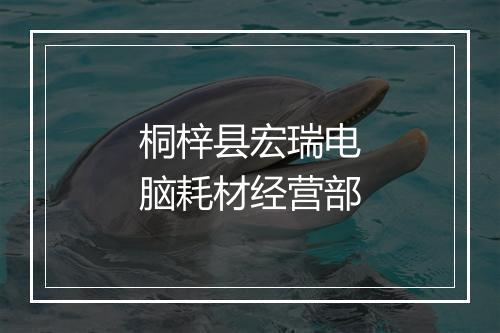 桐梓县宏瑞电脑耗材经营部