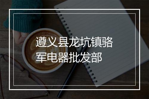 遵义县龙坑镇骆军电器批发部