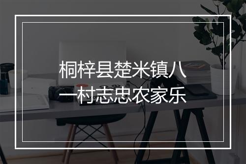 桐梓县楚米镇八一村志忠农家乐