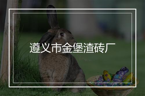 遵义市金堡渣砖厂