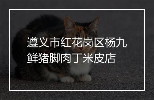 遵义市红花岗区杨九鲜猪脚肉丁米皮店