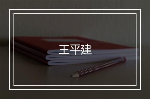 王平建
