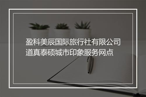 盈科美辰国际旅行社有限公司道真泰硕城市印象服务网点