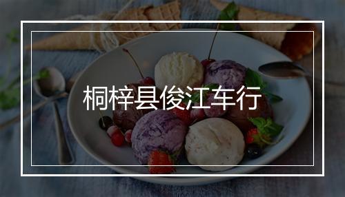 桐梓县俊江车行