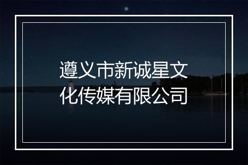 遵义市新诚星文化传媒有限公司