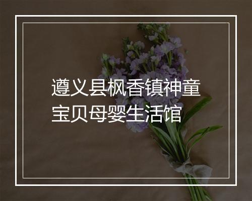 遵义县枫香镇神童宝贝母婴生活馆