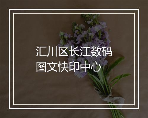 汇川区长江数码图文快印中心