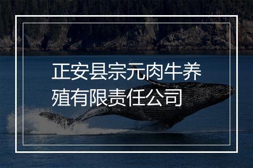 正安县宗元肉牛养殖有限责任公司