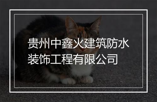 贵州中鑫火建筑防水装饰工程有限公司