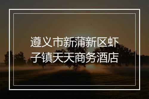 遵义市新蒲新区虾子镇天天商务酒店