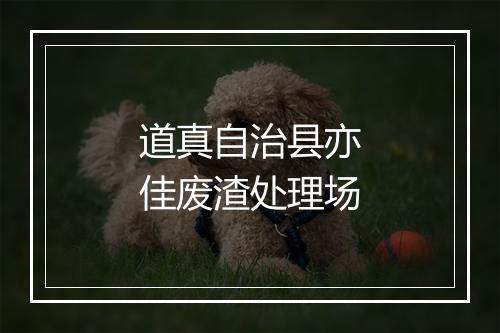 道真自治县亦佳废渣处理场