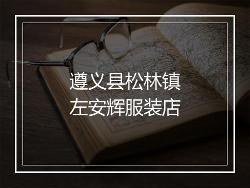 遵义县松林镇左安辉服装店