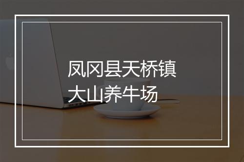 凤冈县天桥镇大山养牛场
