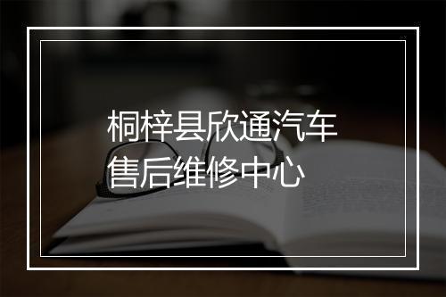 桐梓县欣通汽车售后维修中心