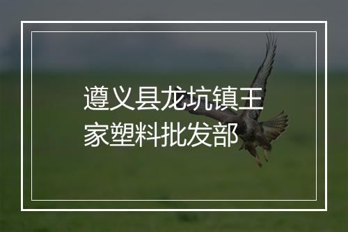 遵义县龙坑镇王家塑料批发部