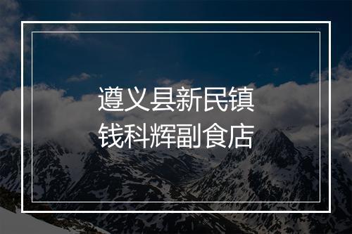 遵义县新民镇钱科辉副食店