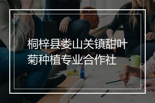 桐梓县娄山关镇甜叶菊种植专业合作社