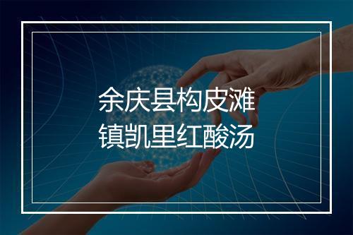 余庆县构皮滩镇凯里红酸汤