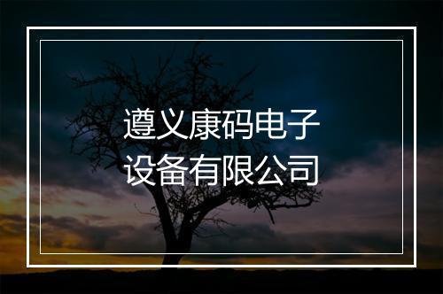遵义康码电子设备有限公司