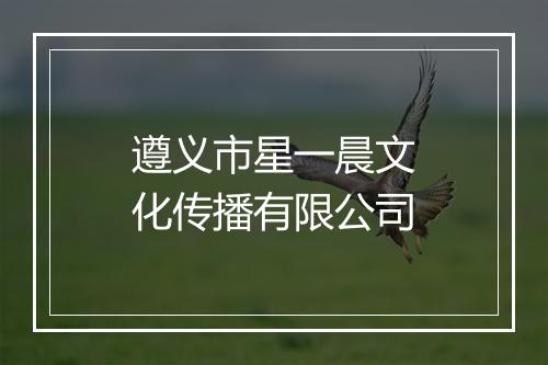 遵义市星一晨文化传播有限公司