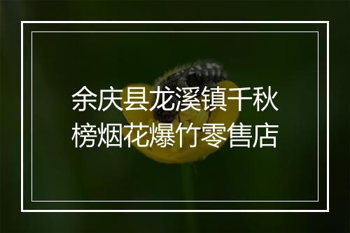 余庆县龙溪镇千秋榜烟花爆竹零售店