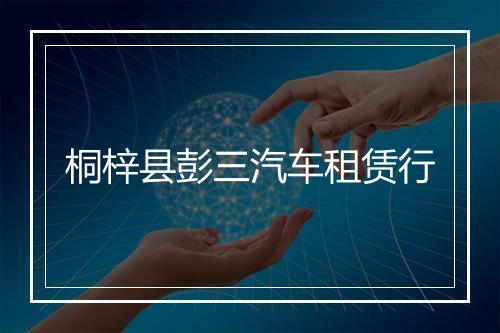 桐梓县彭三汽车租赁行