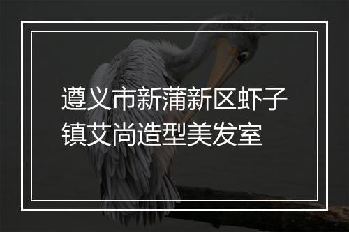 遵义市新蒲新区虾子镇艾尚造型美发室