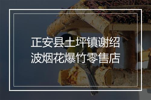 正安县土坪镇谢绍波烟花爆竹零售店