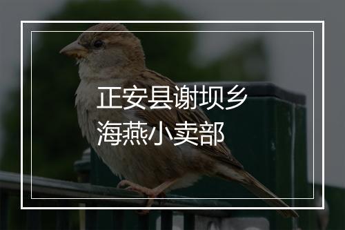 正安县谢坝乡海燕小卖部