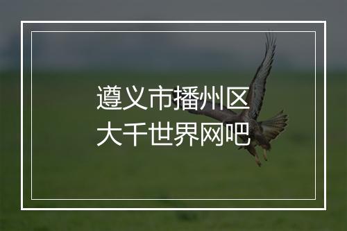 遵义市播州区大千世界网吧