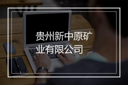 贵州新中原矿业有限公司