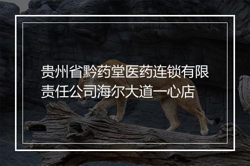 贵州省黔药堂医药连锁有限责任公司海尔大道一心店