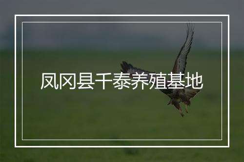 凤冈县千泰养殖基地