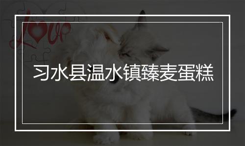 习水县温水镇臻麦蛋糕