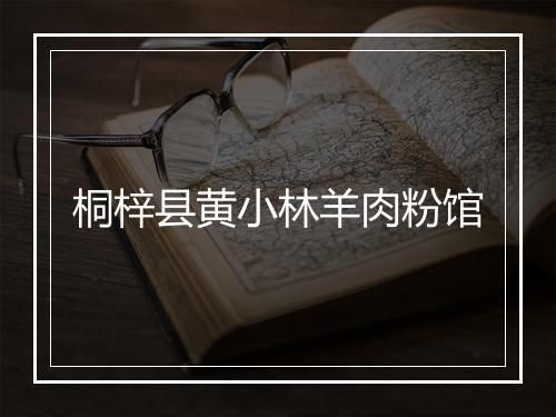 桐梓县黄小林羊肉粉馆
