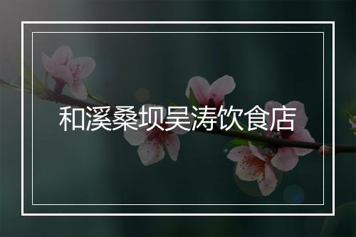 和溪桑坝吴涛饮食店