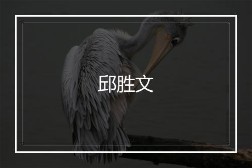 邱胜文