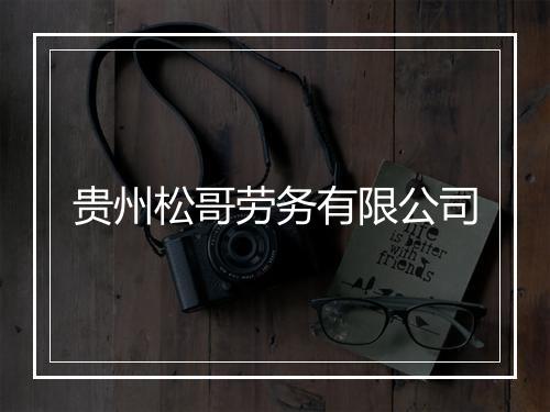 贵州松哥劳务有限公司