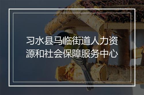 习水县马临街道人力资源和社会保障服务中心