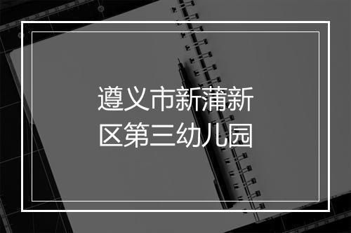 遵义市新蒲新区第三幼儿园