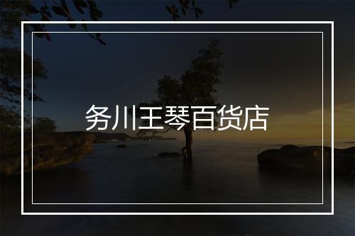 务川王琴百货店