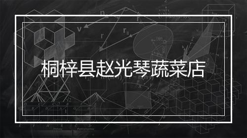 桐梓县赵光琴蔬菜店