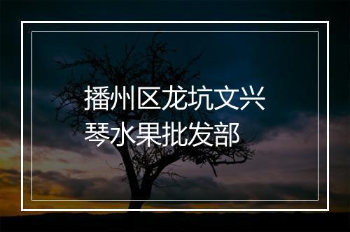 播州区龙坑文兴琴水果批发部