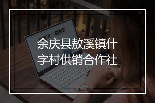 余庆县敖溪镇什字村供销合作社